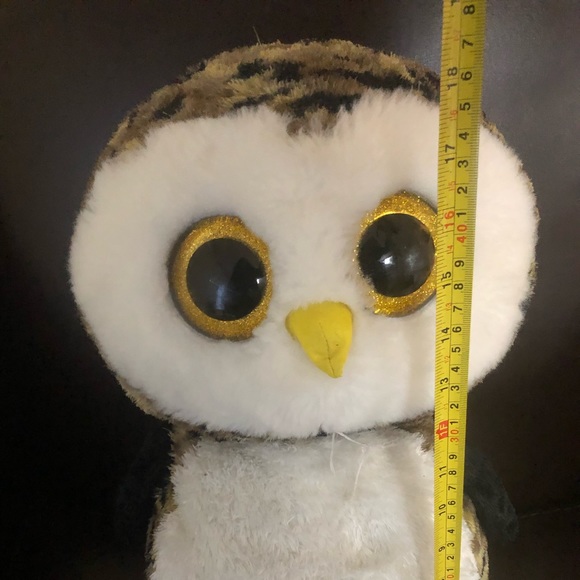 Rare,Vintage Beanie Boos "OWLIVER" The Large Owl 18" - Picture 7 of 7